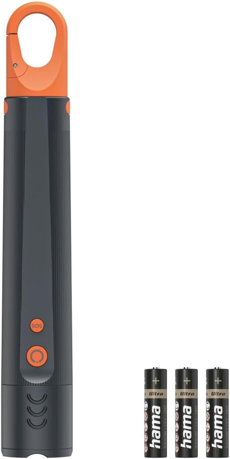 Hama LED Flashlight FLX600 Battery Shockproof Aluminum 4 Modes+Sos Zoom image number 1