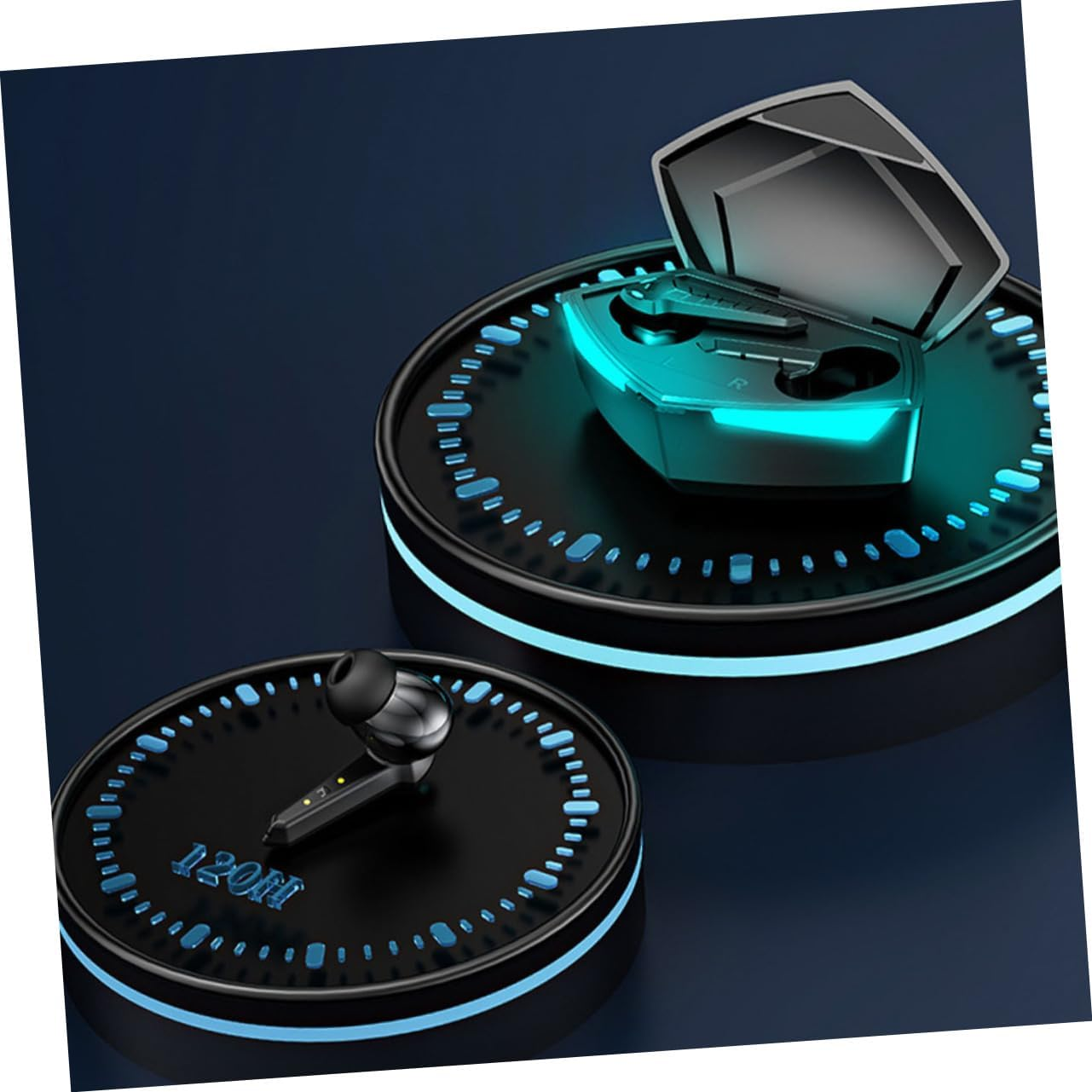 SWOOMEY Headset Stereo Headphones for Running Sports Earplugs Wireless Earphones for Music Calls Fashionable Craft image number 1