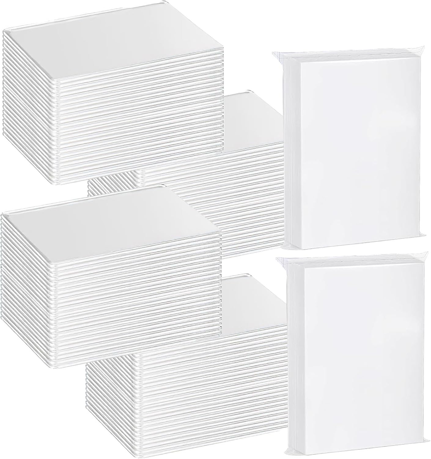 200 Pcs Top Loaders Binde Trading Card Sleeves for Cards (Transparent 10.2&times;7.6Cm) image number 2