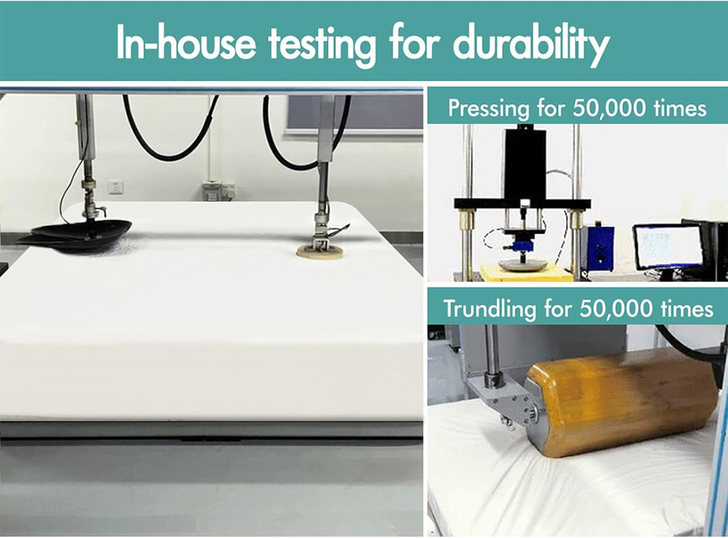 STARRY EUCALYPT Memory Foam Mattress Topper, 60D Foam Bed Topper with Bamboo Fabric Cover Beddings, Highly Breathable Bedding Floor Mat Pad(Single 8Cm Thick Ventilated) image number 2