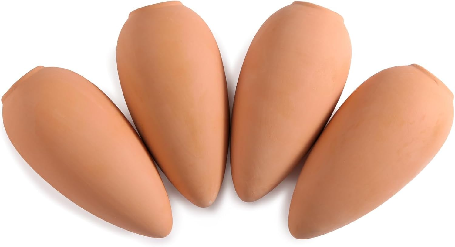 4 Packs Terracotta Watering Pots, Terracotta Self Watering Planter Insert Watering Spikes, Plant Watering Devices Watering Spikes Automatic Plant Accessories - Small Cone image number 1