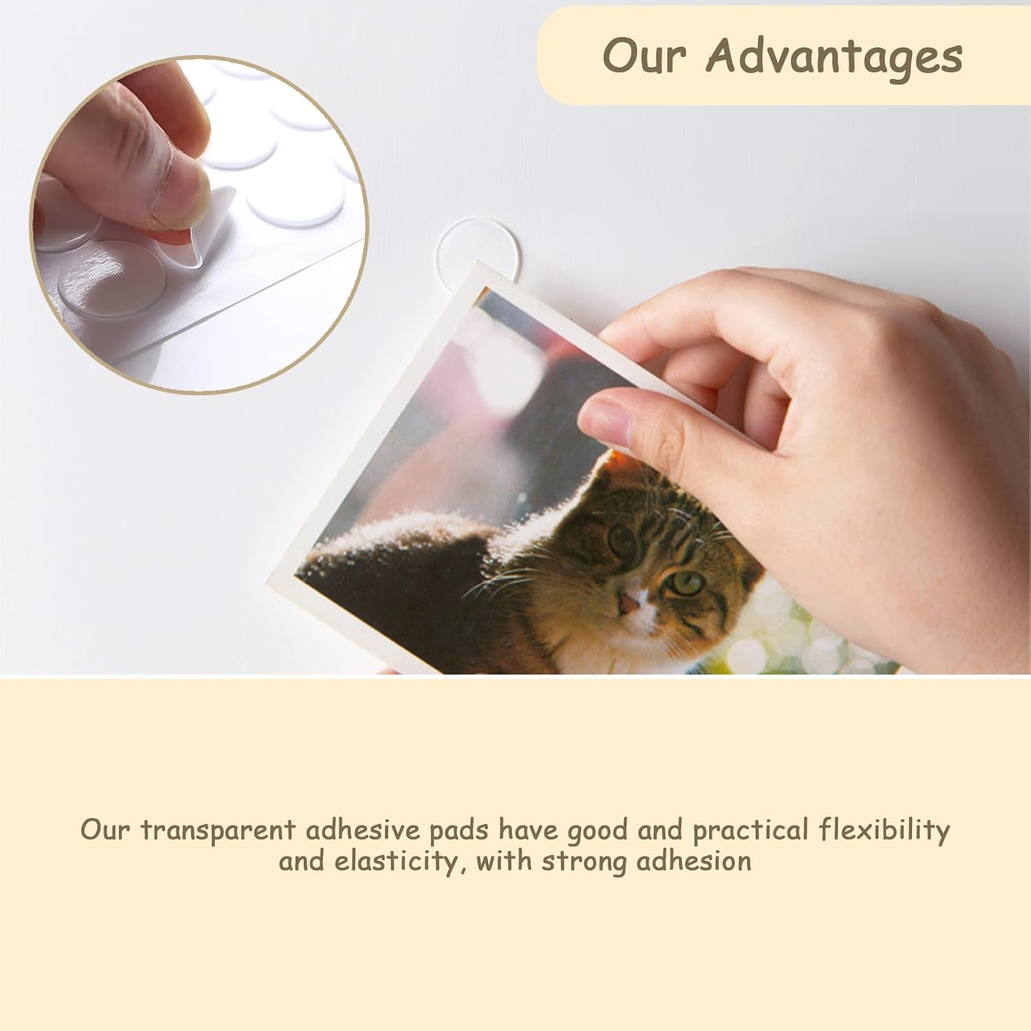 210Pcs Glue Dots, for Blu Tack for Balloons, Double Sided Sticky Dots, Nano Double Sided Tape for Christmas, Wedding, Birthday, Party Posters, Pictures, DIY Art Work Decoration image number 3