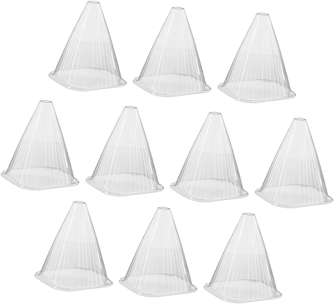 Yardwe 10Pcs Translucent Plant Covers Air Vent Gardening Plant Protectors for Frost Freeze image number 1