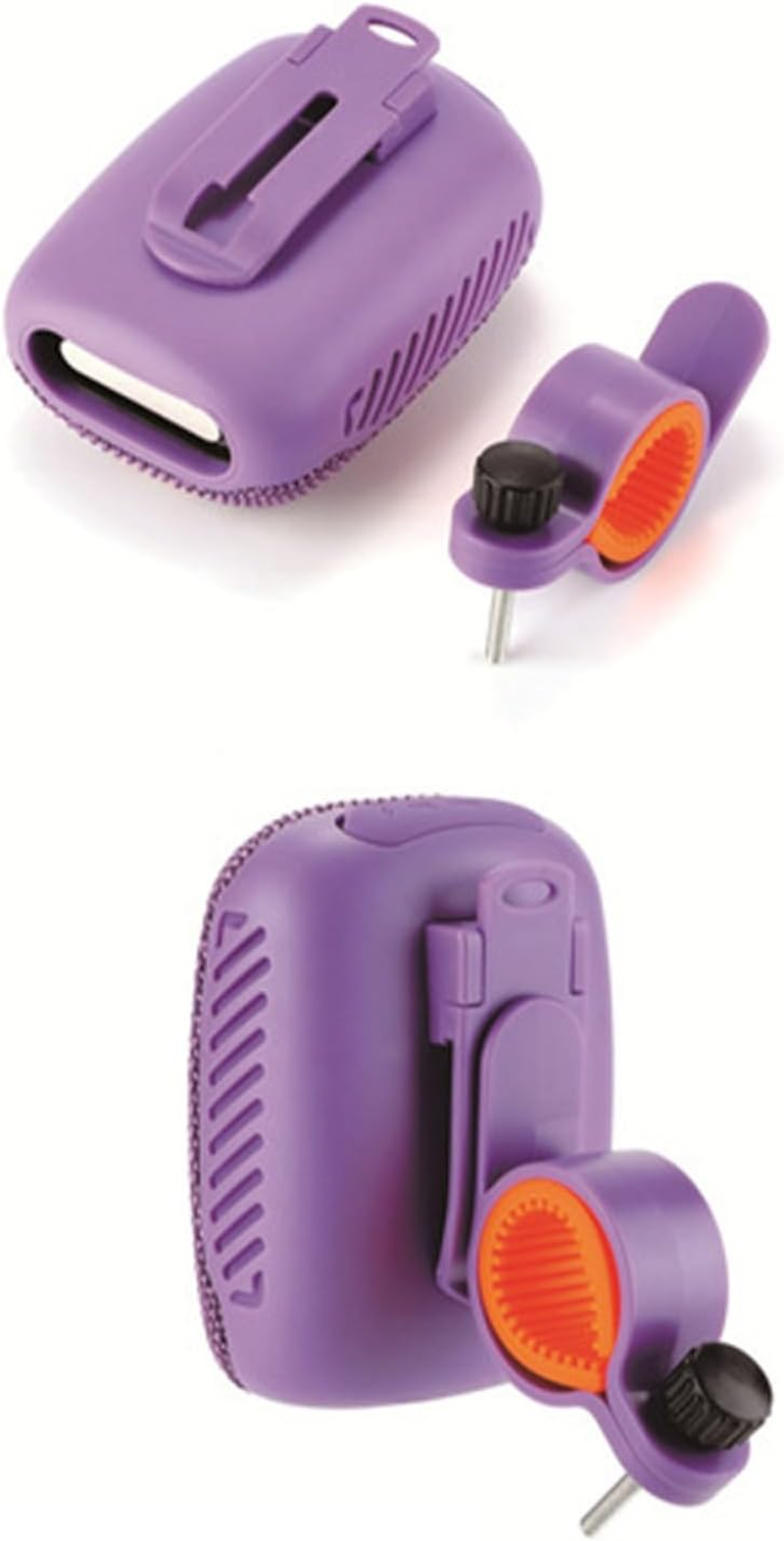 Bewinner Portable Bluetooth Speaker for Bike, IPX5 Waterproof Outdoor Speaker, 3H Play Time, Wireless Bike Speaker with Loud Sound for Riding, Hiking and Camping (Purple) - Dark Blue image number 6