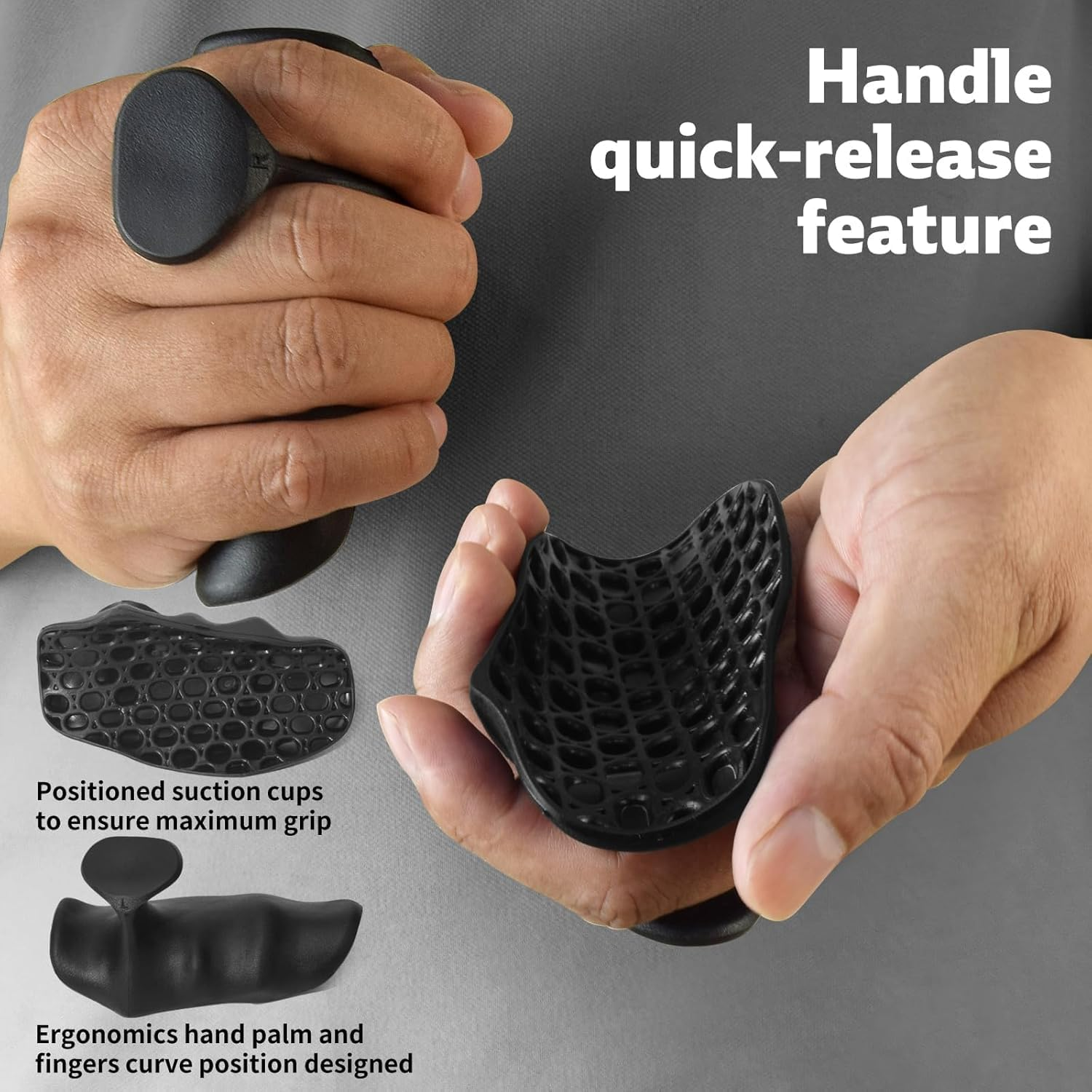 Workout Grips,Hmnxg Ergonomic Rubber Hand Protector Gloves for Weight Lifting, Pull-Ups, Gym Training and Exercise for Men Women