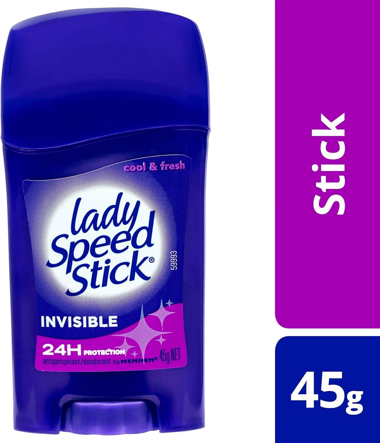 Mennen Lady Speed Stick, Women'S Antiperspirant Deodorant, 45G, Invisible Cool and Fresh Roll On, 24Hr Protection (Pack of 2) image number 4
