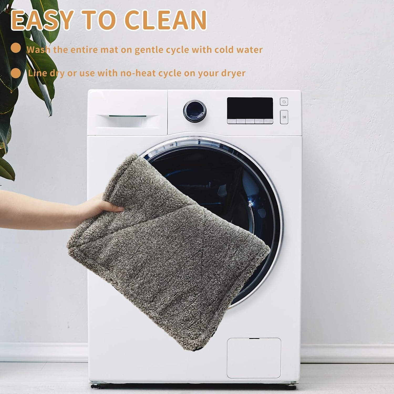 Self-Warming Cat Bed Pad, Self-Heating Cat Bed Mat Thermal Blanket for Indoor Cats & Dogs (L:75 * 50Cm) image number 2