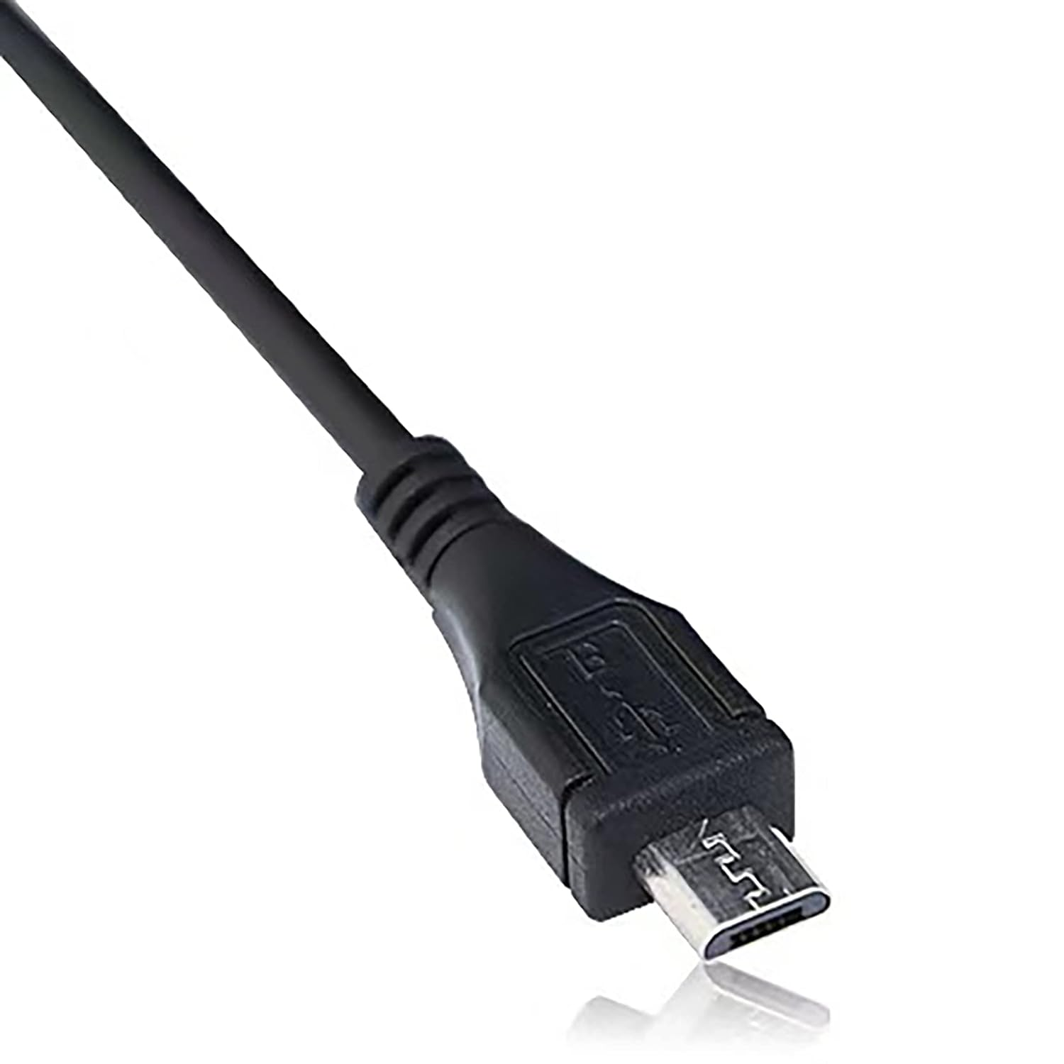 Tunghey 2Pack Micro USB to Bare Wire Open End Cable 5V 2.1A 22AWG 2 Cores Power Pigtail Repair Tin on the Tail Cable Cord DIY Black image number 1