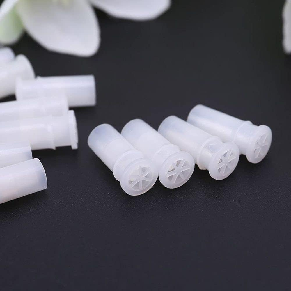 Clockjuan 100 Pcs White Toy Noise Makers Insert Squeakers, Plastic Dog Squeaky Whistles, Dog Squeak Toys Toy Insert Replacements DIY Accessories(15.5X4.8Mm) image number 5