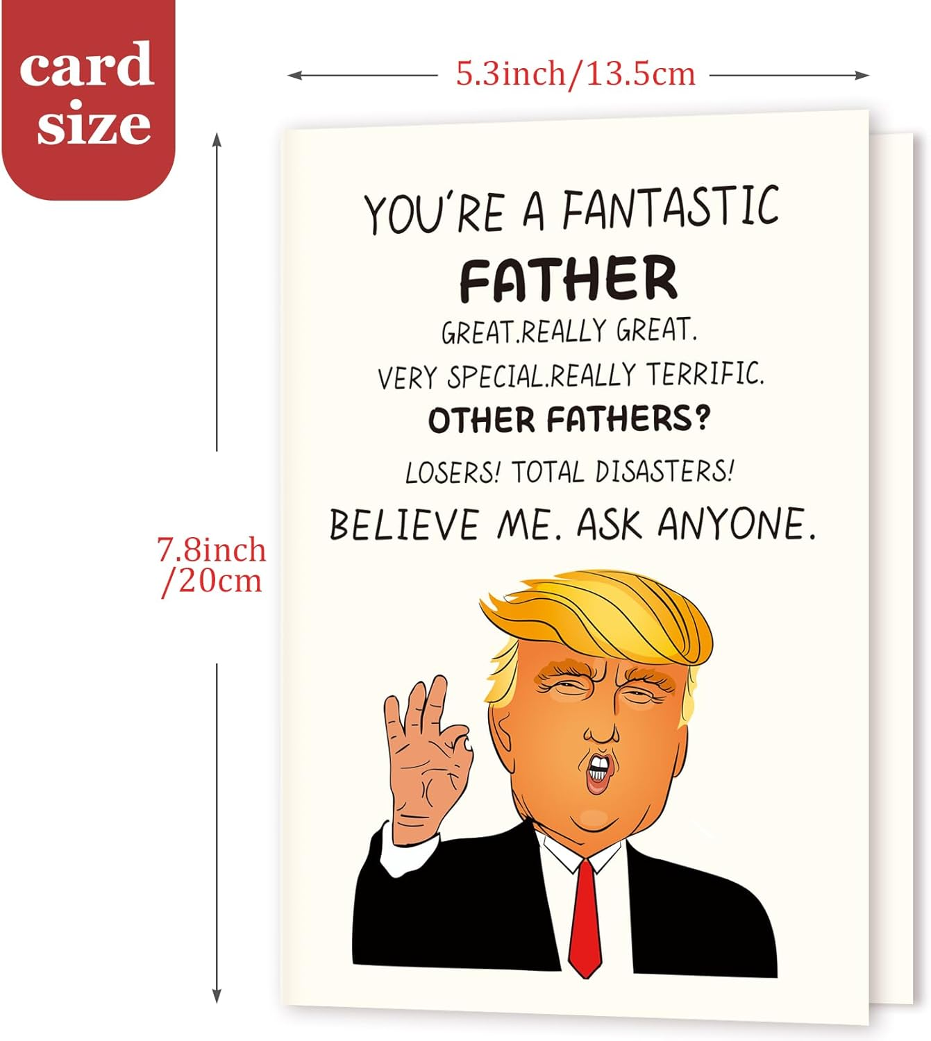 Funny Father'S Day Card,Father'S Birthday,Humorous Greeting Cards,Trump Father