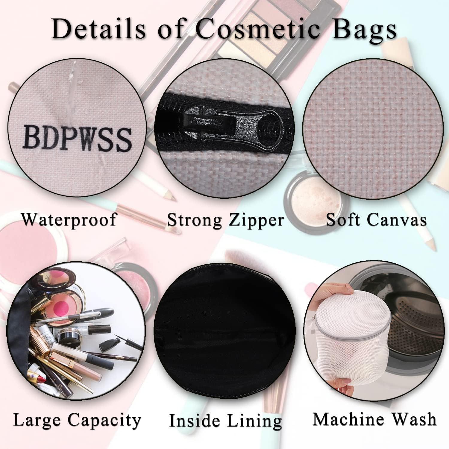 BDPWSS Puffins Gifts Puffin Bird Lover Gift Always Be Yourself Unless You Can Be a Puffin Then Always Be a Puffin Makeup Bag, Can Be Puffin, Waterproof image number 3