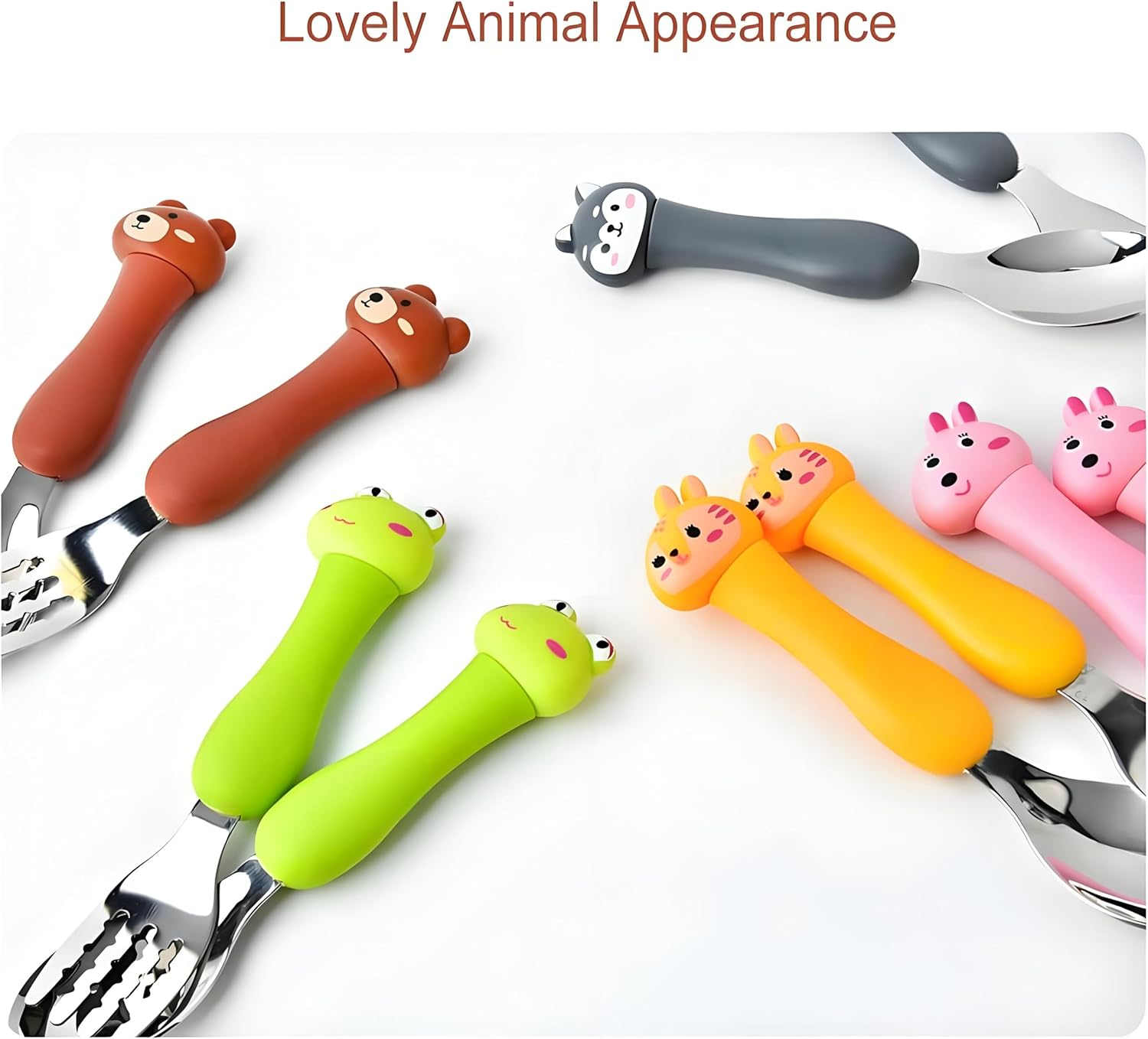 2 Piece Travel Carry Set,Portable Tableware for Children,Toddler Spoon & Fork Set with Travel Case image number 1