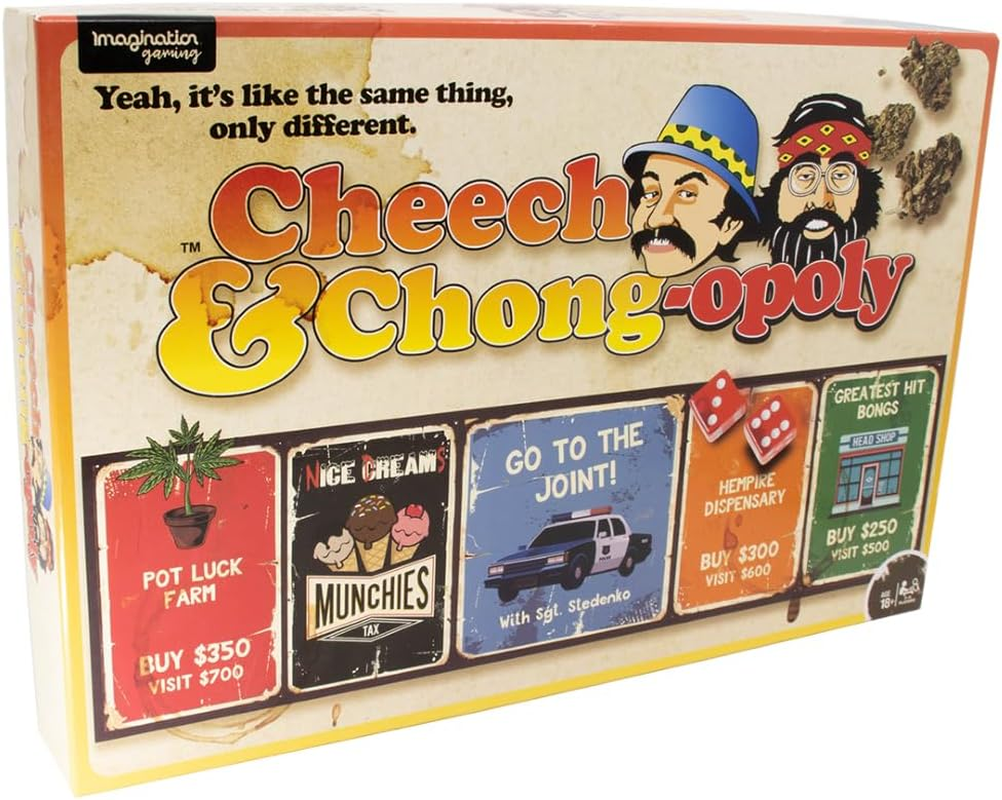 Cheech & Chong-Opoly: Toked up Trading Game for 2-6 Players, Ages 18+