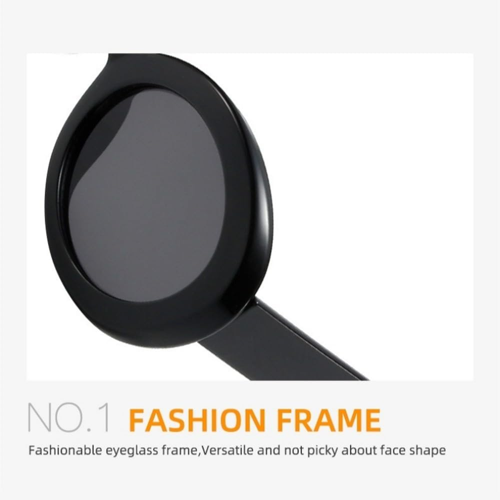 Oval Jelly Color Women Sunglasses Fashion Yellow Green Shades UV400 Men Trending Gradient Sun Glasses - Amber Tea image number 5