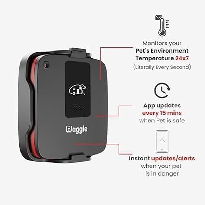 Waggle Pet Temperature Monitor for Caravans & Campervans | 24/7 Temp, Humidity & Power Alerts | Built-In Cellular, No Wifi Needed | Perfect for Pet Safety image number 2