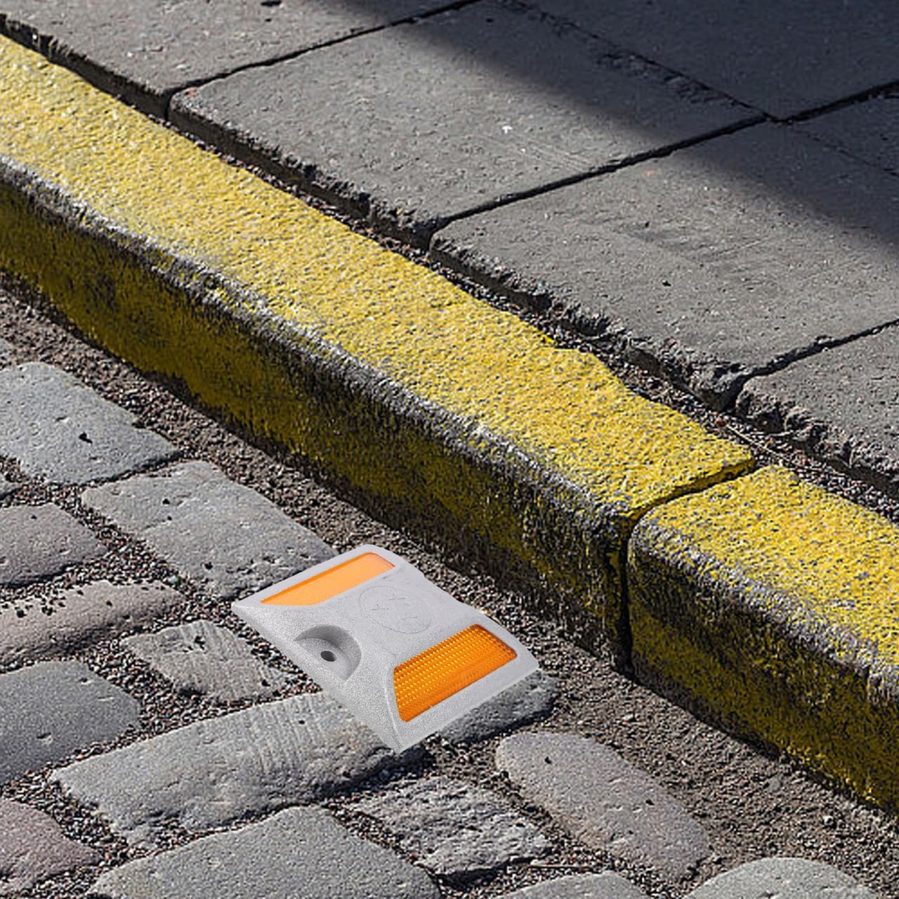 6 Pcs Reflective Driveway Markers - Aluminum Road Reflectors for Enhanced Night Visibility Ideal for Driveways Pathways and Safety Marking image number 5