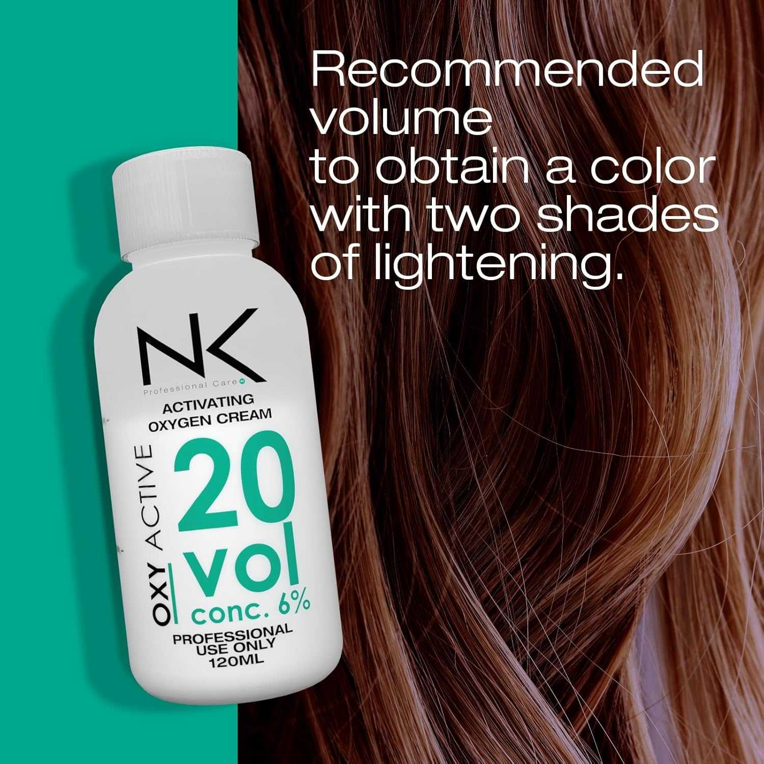 NK Professional Care OXY ACTIVE Activating Oxygenated Cream. Cream Peroxide Developer. Ideal Complement for Dyes and Bleaches. Vol 20 (4Oz) - 30 Vol image number 4