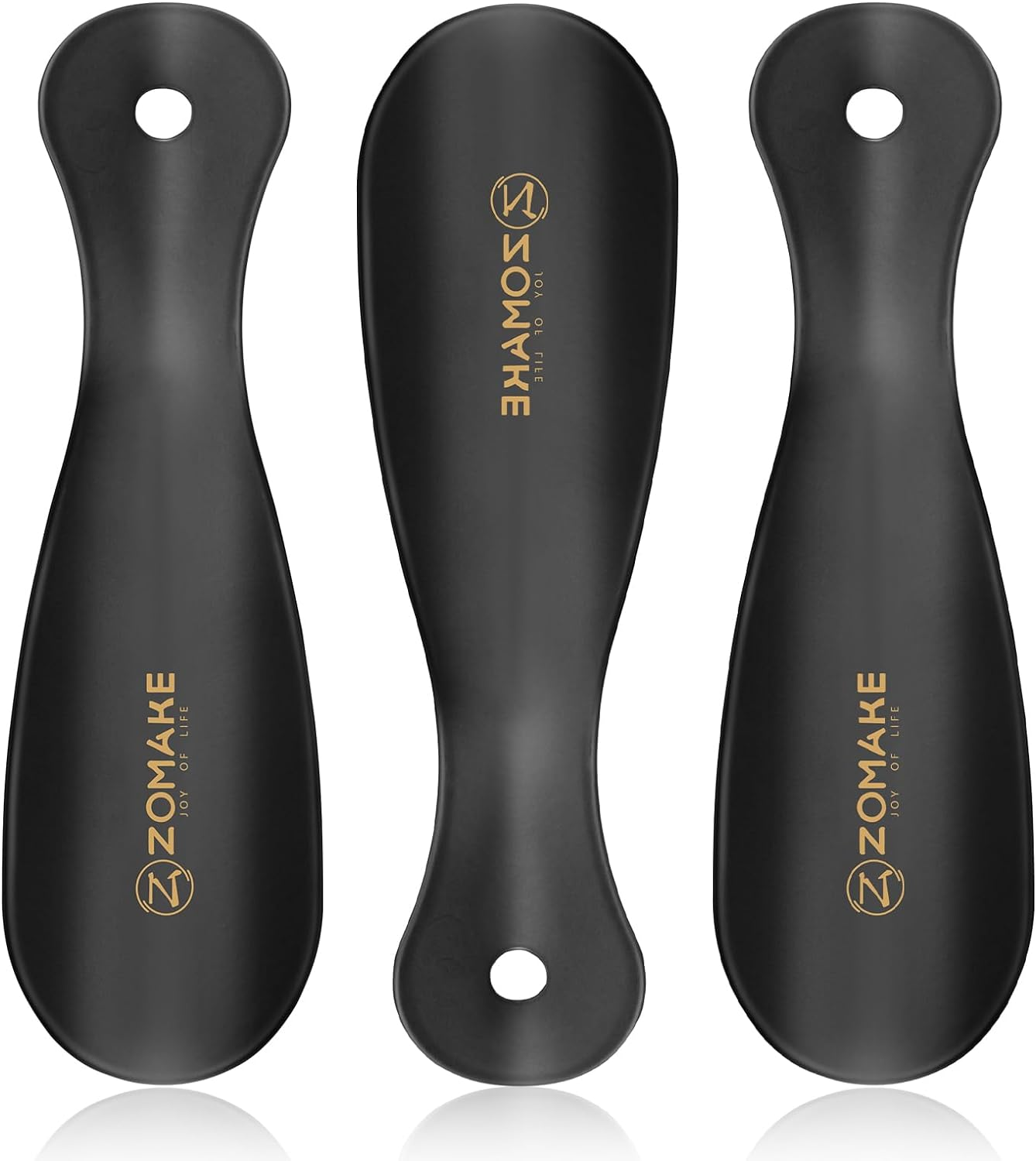 ZOMAKE Metal Shoe Horn Stainless Steel Shoehorn 19CM Portable for Travel