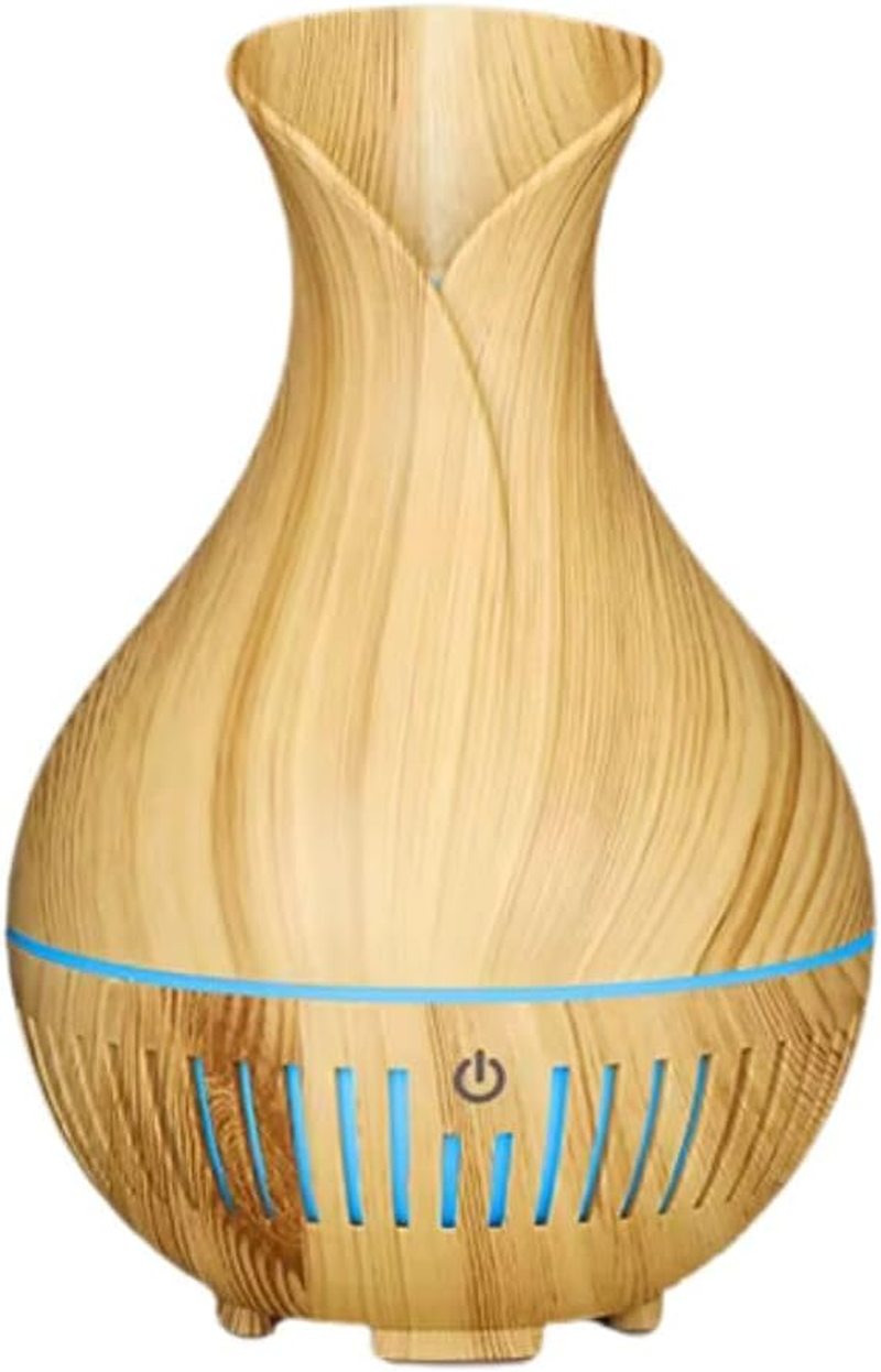 Mini Diffuser Humidifier, Essential Oils Aromatherapy Diffuser, 160Ml Ultrasonic Diffuser, Atomization Humidifier (Dark Wood Grain). No Filter Needed