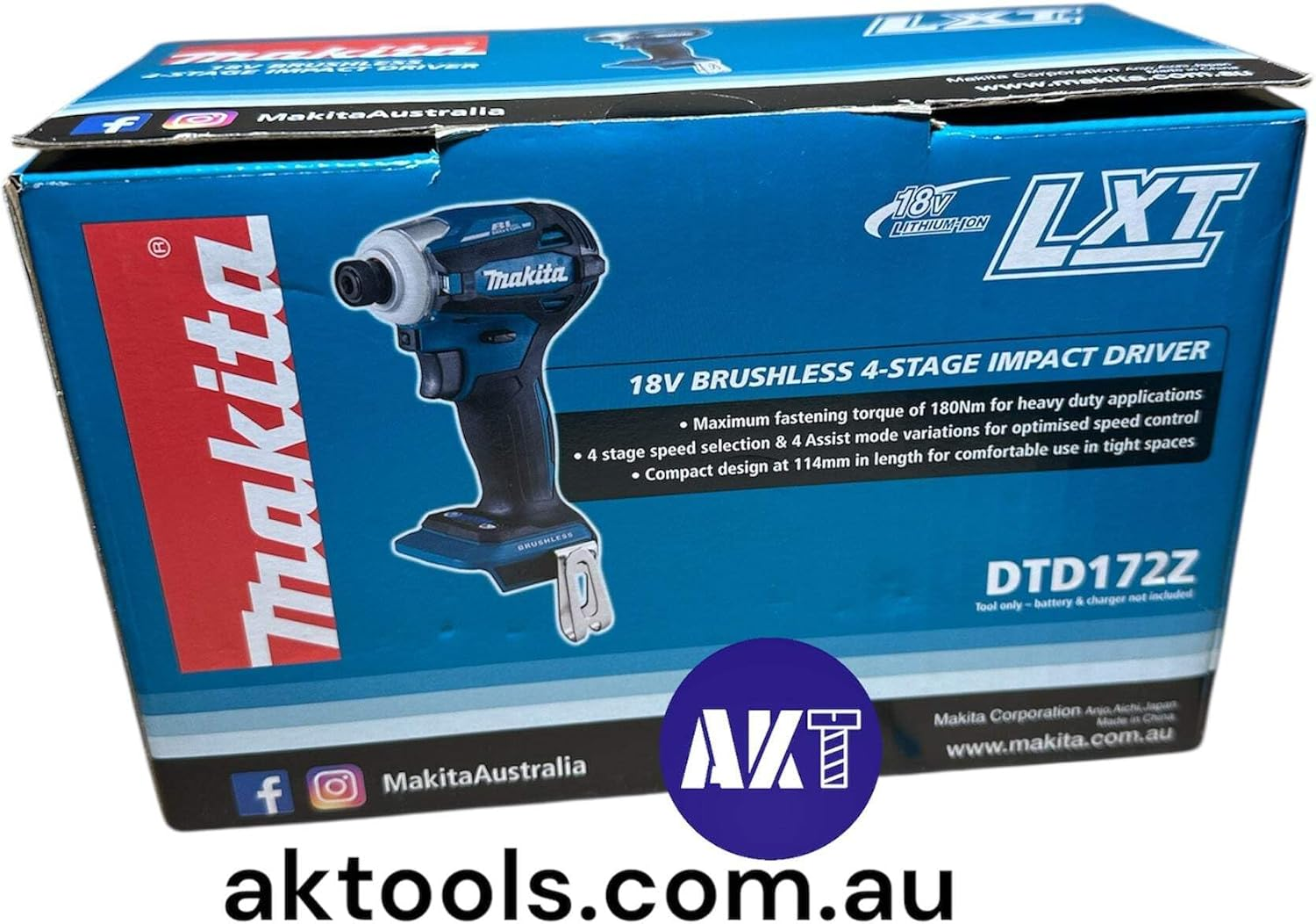 Makita DTD173Z 18V Li-Ion Brushless LXT Impact Driver, Batteries and Charger Not Included