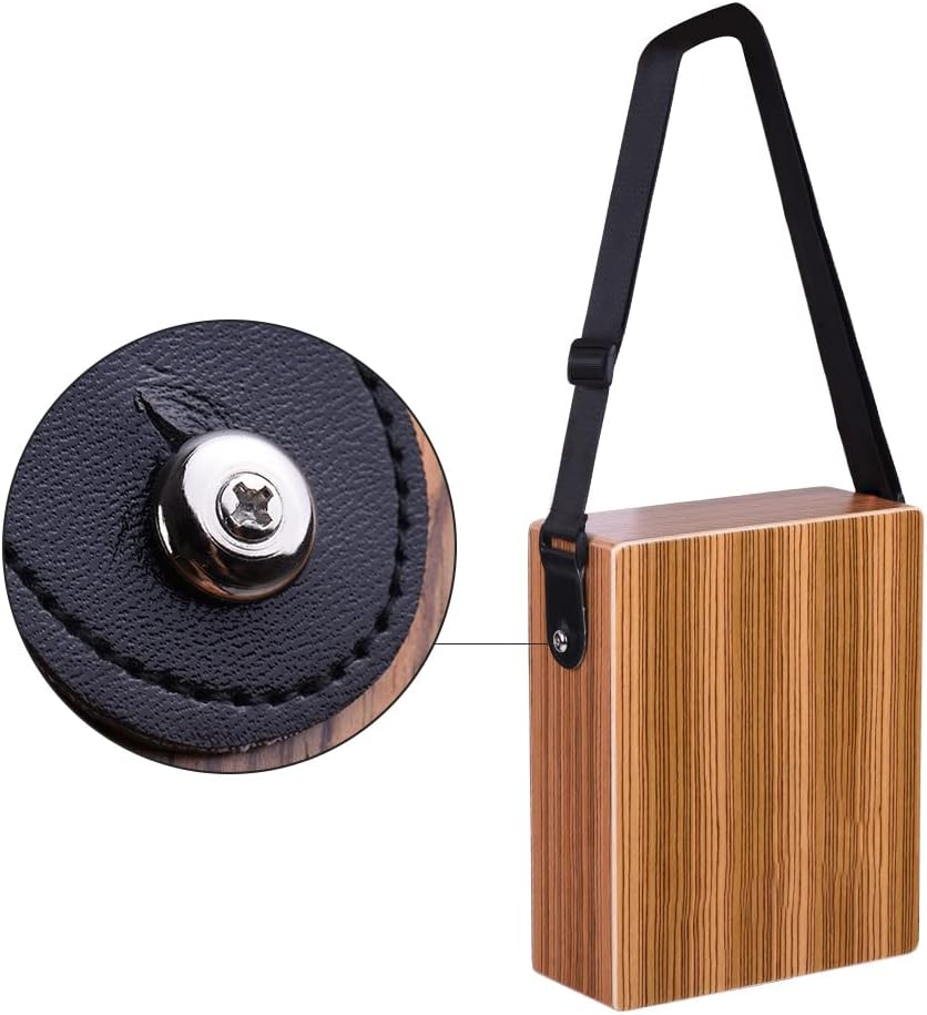 Cajon Box Drum, C-68Z Portable Traveling Cajon Box Drum Hand Drum Wood Percussion Instrument with Strap Carrying Bag image number 1