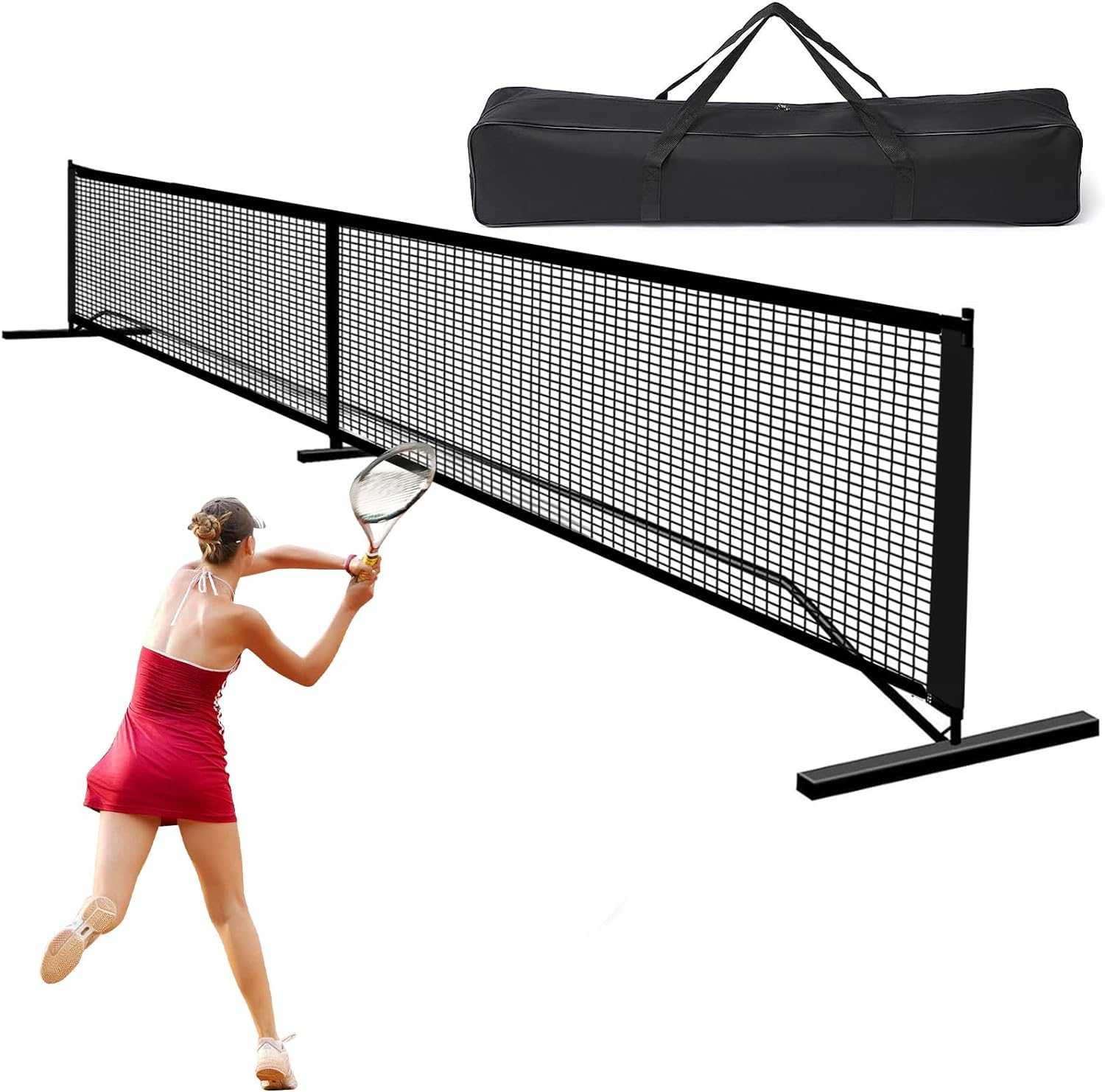 Pickleball Net System,Portable Pickleball Net Outdoor,22 FT Full Size Net with Carrying Bag for Pickleball Enthusiasts image number 5