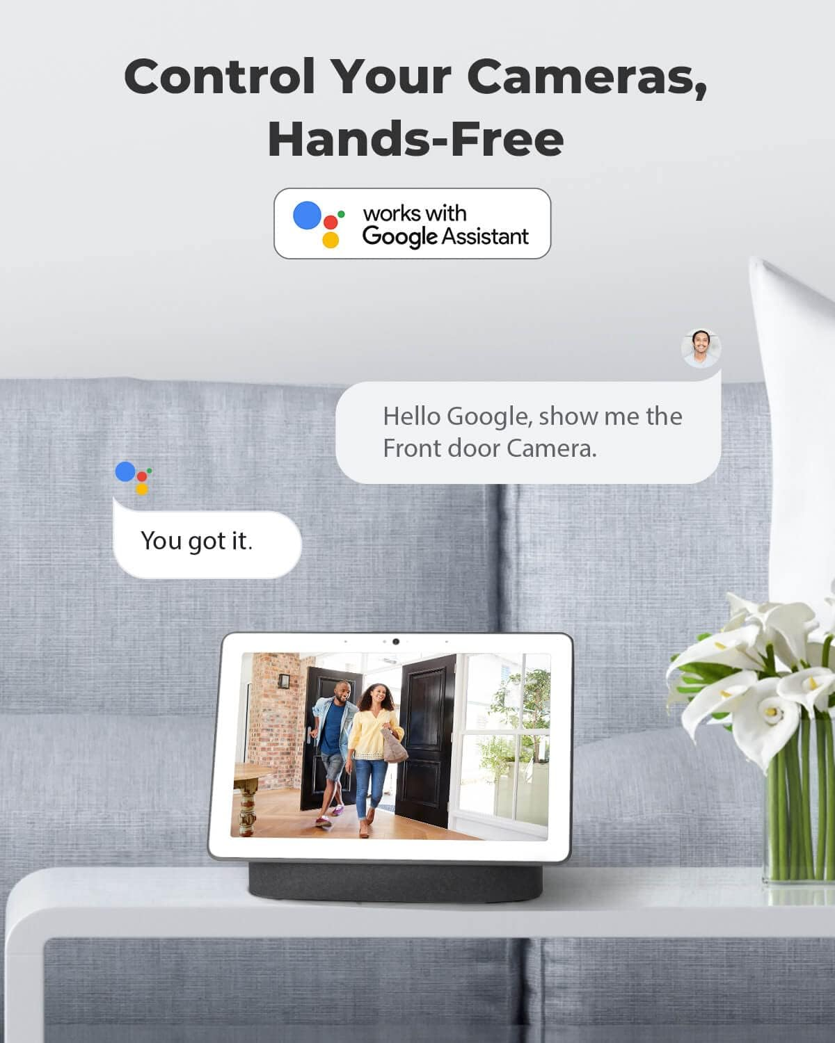 Reolink 5MP Outdoor Security Camera, Smart Human/Vehicle Detection Work with Google Assistant Poe IP Camera, 256GB Microsd Storage for 24/7 Recording(Not Included), RLC-510A image number 3