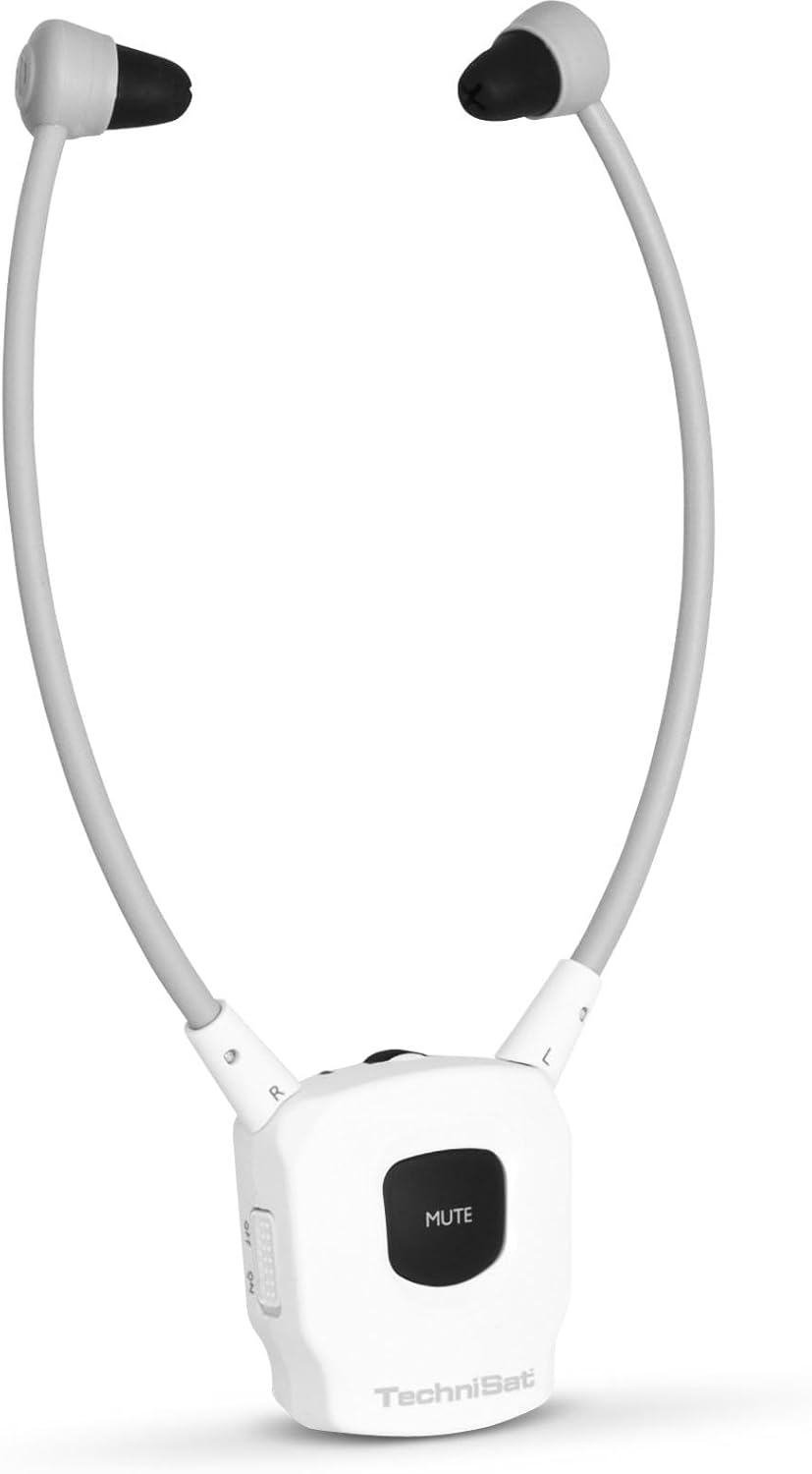 Technisat STEREOMAN ISI 2 (Version 2) - Wireless Stereo Headphones for Tvs and Music Systems with Docking Station, Black