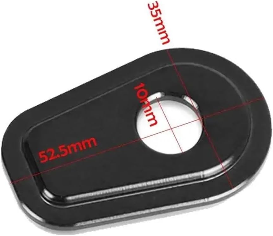 Motorcycle Refit Turn Signals Indicator Adapter Spacers Compatible with Z400 Z650 Z900 Z900RS Z1000 Ninja400 Versys-X300 Versys 650 (Color : Black) image number 2