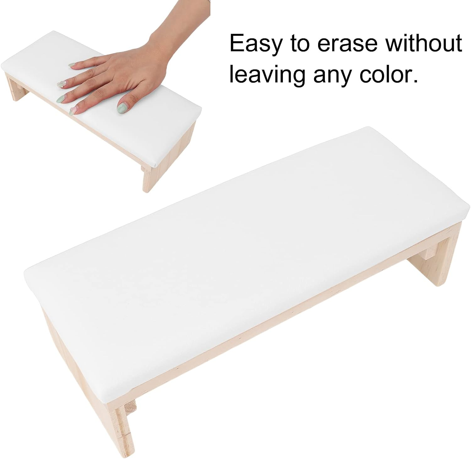 Nail Arm Rest, Nail Arm Rest Cushion Soft Log for Nail Technician Use for Home DIY for Nails Art Salon(White) image number 1