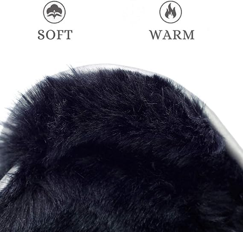 Ear Warmers Waterproof Unisex Winter Fleece Earmuffs for Men Women Adjustable Ear Muffs image number 1