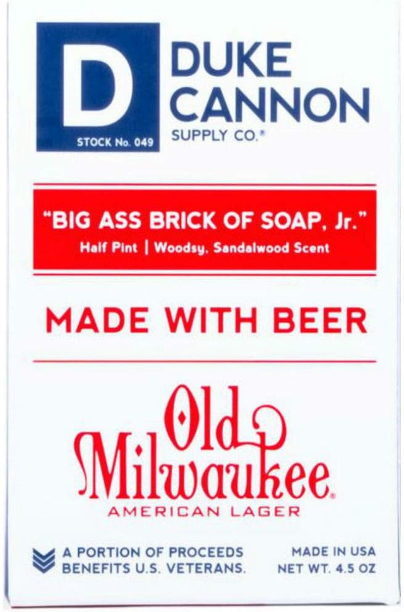 Duke Cannon Half Pint Big Ass Brick of Beer Soap, Jr. 4.5 Ounce - Travel Size image number 1