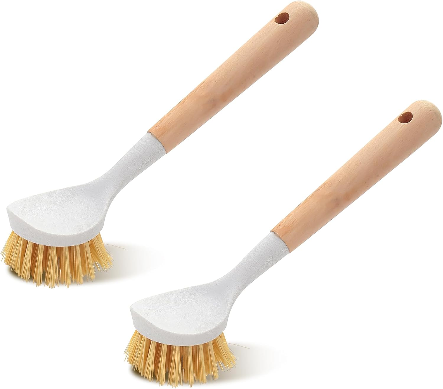 Berglander Dish Brush with Handle, Dish Scrub Brush, Kitchen Brushes for Dishes, with Wooden Handle, Suitable for Cleaning Kitchen Dishes. image number 5