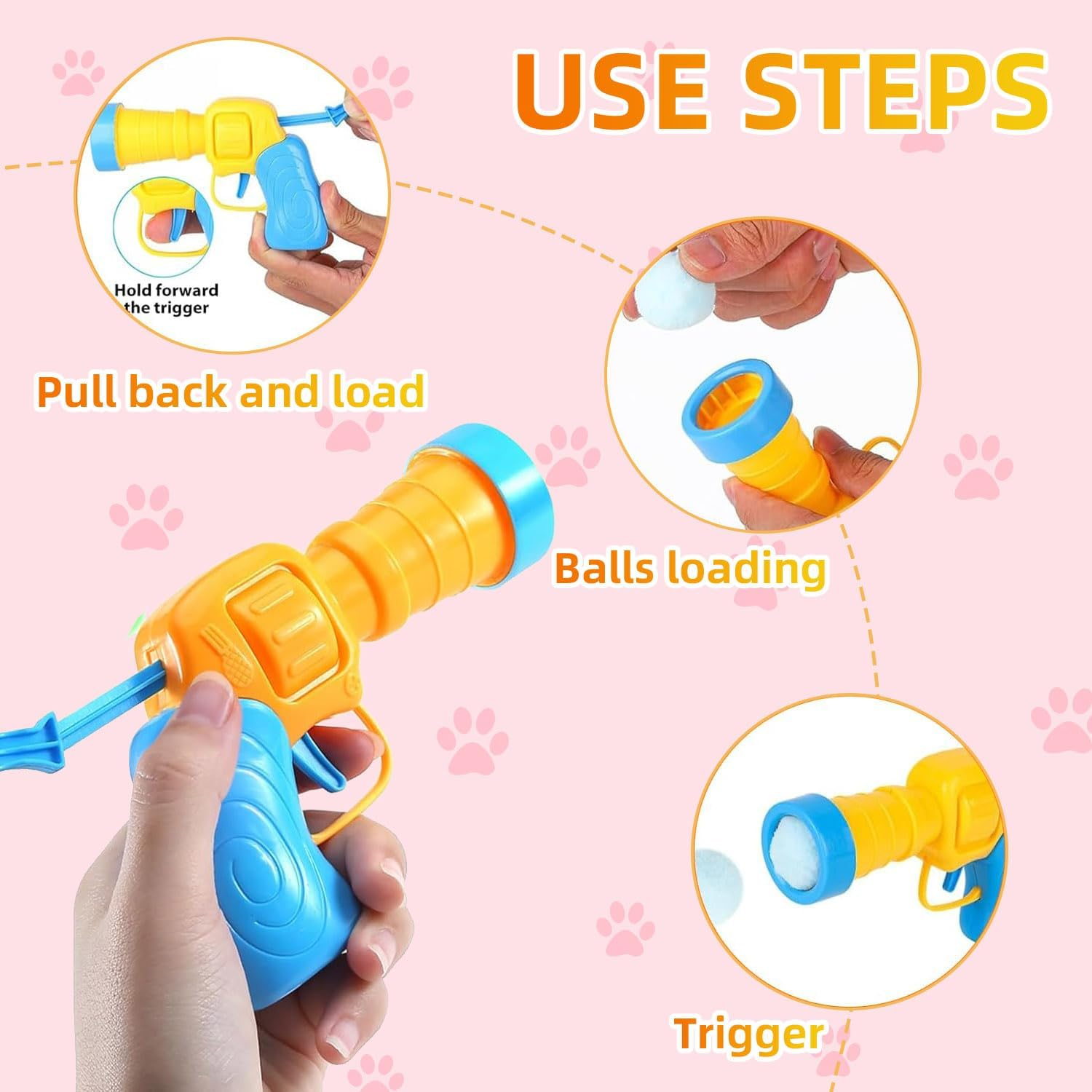 ENUTROF Cat Toy Balls Felt Balls Cat Toy 3 Cm Soft Felt Cat Balls Kitten Pom Silent Pompom Ball 103 Balls image number 1