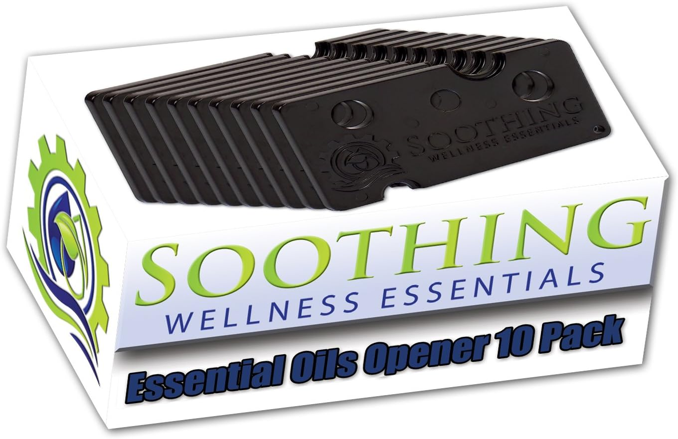 10 Pack Essential Oils Opener Key Tool Set - the Perfect Opener and Remover Accessory for Roller Balls and Caps on Most Bottles - for Doterra, Young Living, Aura Cacia & More (Jet Black) image number 6