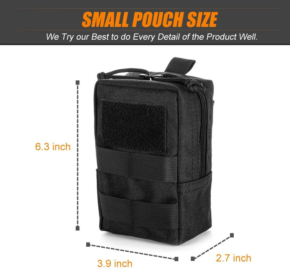 Upgraded Sports Water Bottle Pouch Bag, Drawstring Molle Holder, Travel Mesh Hydration Carrier for Tactical Pouches - Acu-2Pack image number 2