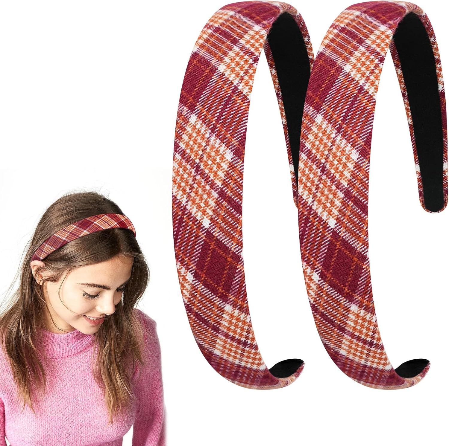 LOPHE Headband Green, PU Leather Headband Vintage Wide Hair Bands, Vintage Wide Headband for Girls Women, Birthday, Party, Christmas Headband Decoration