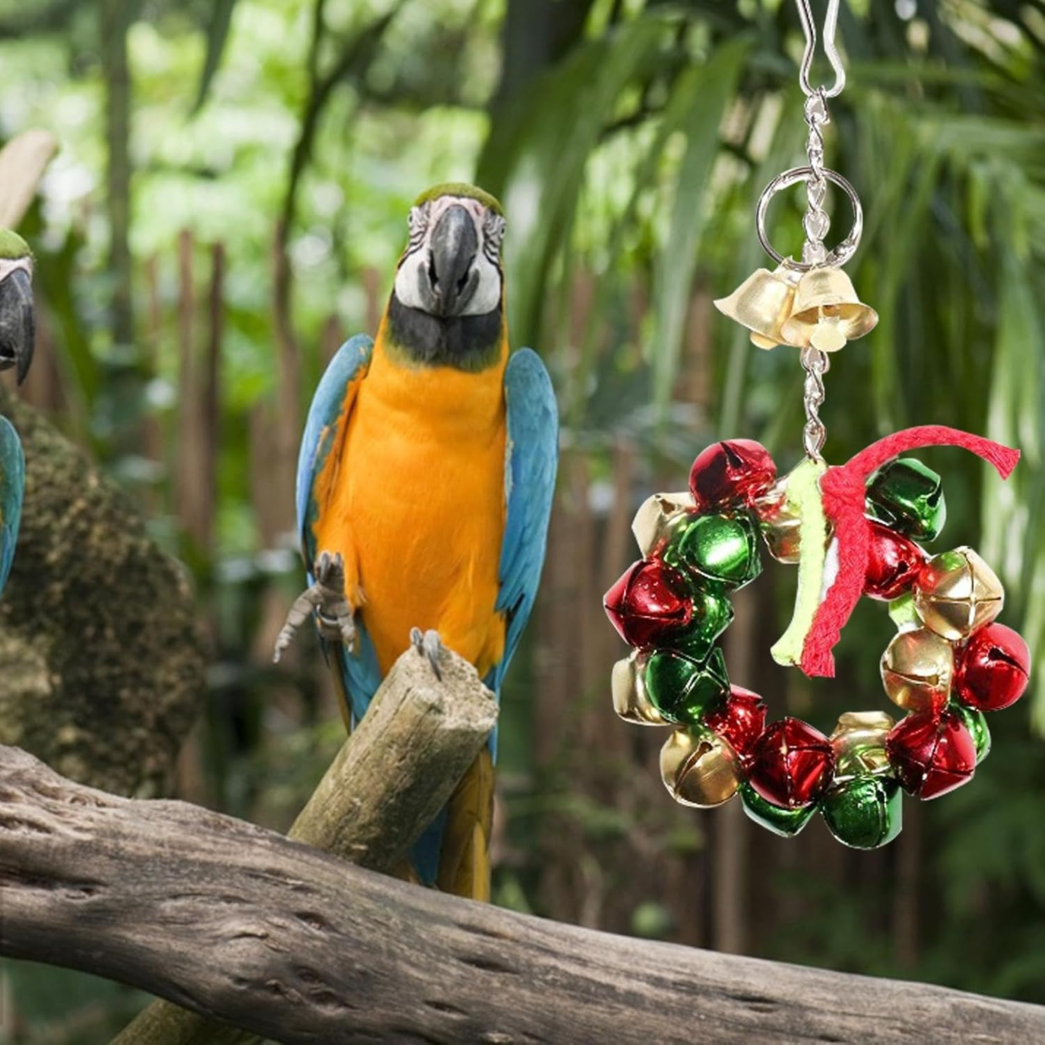 Shurzzesj Bird Cage Bells, Parrot Chew Toys, Iron Bells, Parrot Enrichment Toys for Cockatiels, Cockatiels, Conures, Parakeets, Budgies, Love Birds image number 6