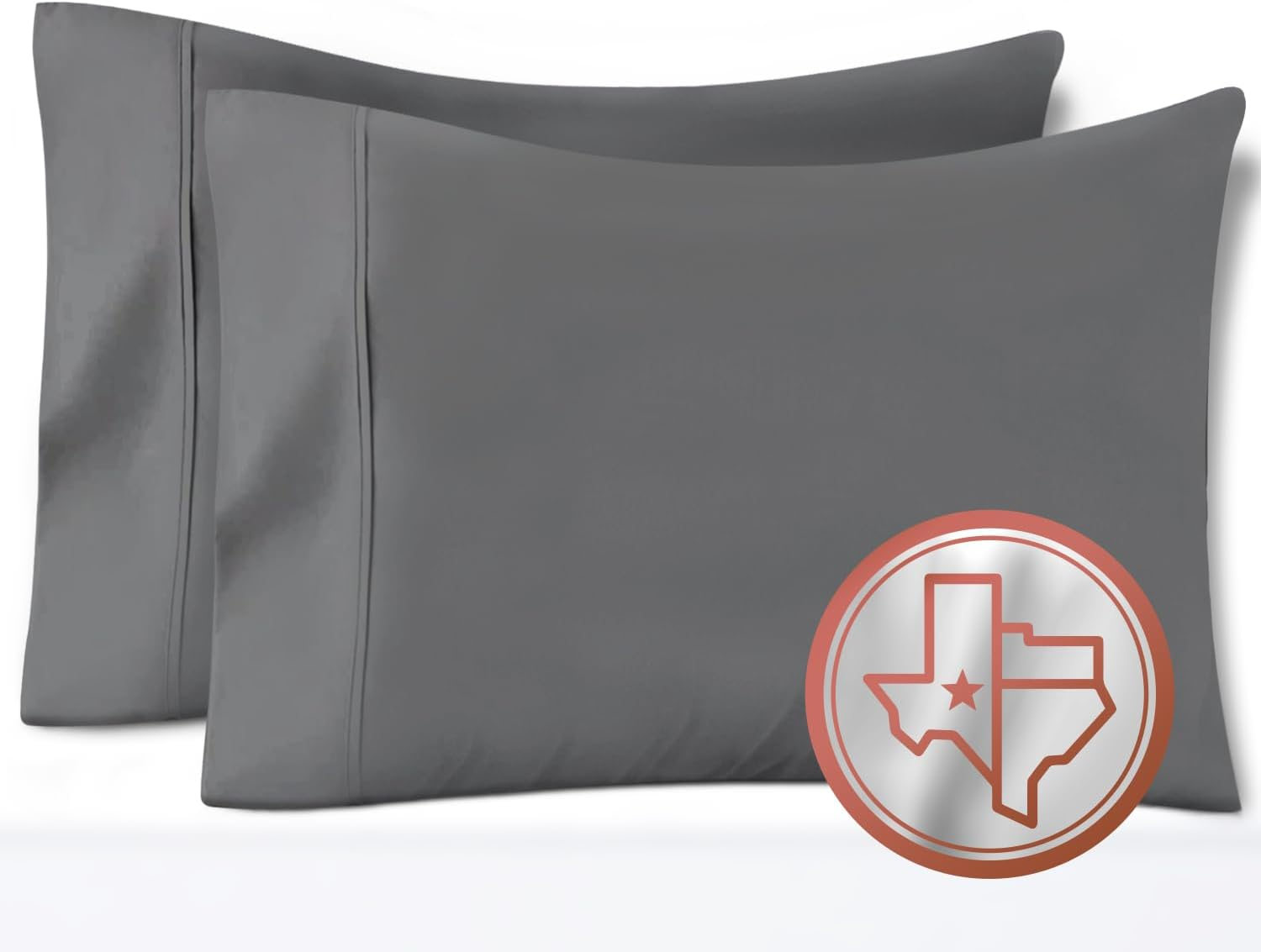 TEXAS LINEN CO. 100% Egyptian Cotton Sheets - 600 Thread Count 4 PC King Size Sheet Set, Soft, Cooling, High Thread Count Sateen Weave, Extra Long Staple Luxury Bedding, 16" Deep Pocket - Ivory