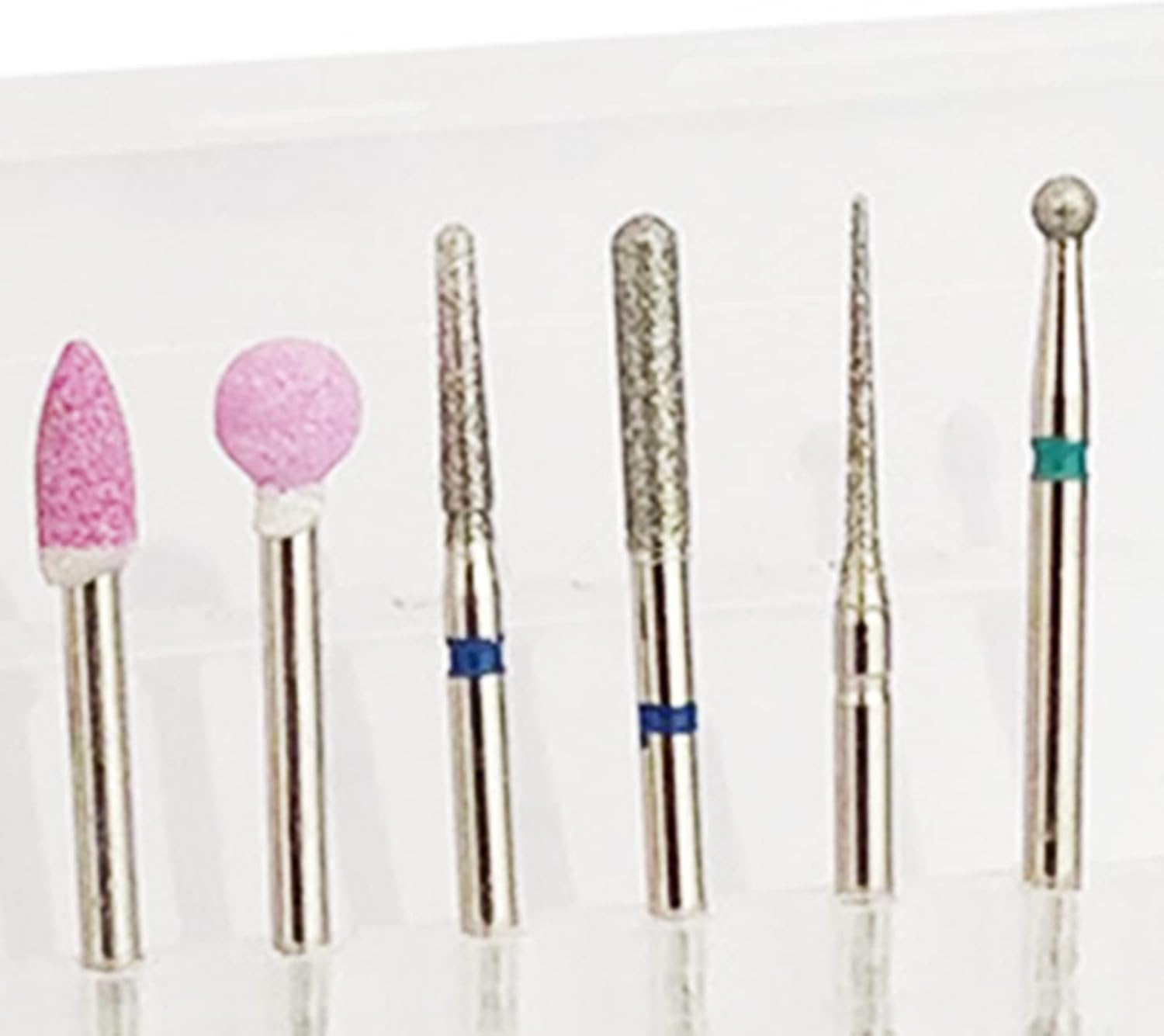 Portable Electric Manicure Nail File Bit, Emery Cuticle Remover Bits, 10Pcs Nail Drill Bits Set for Nail Artist Beginner, for Home Salon (Zh2) image number 4