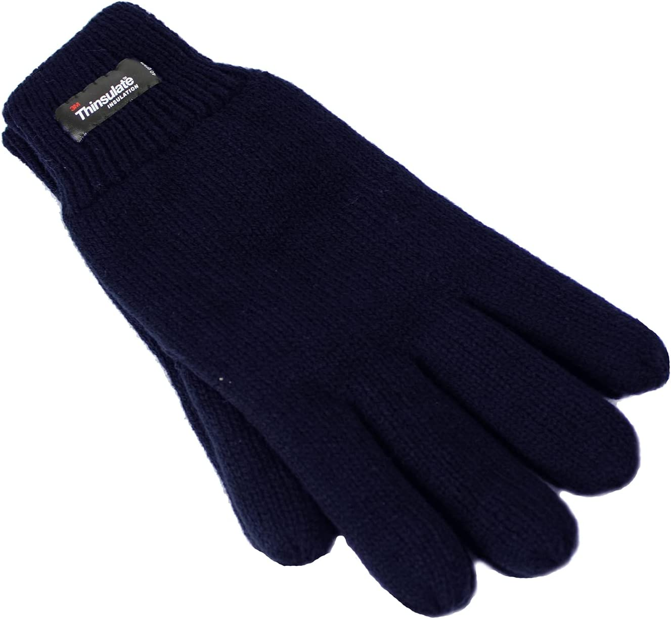 Dents 3M Thinsulate Snow Ski Knitted Polar Fleece Thermal Plain Winter Gloves