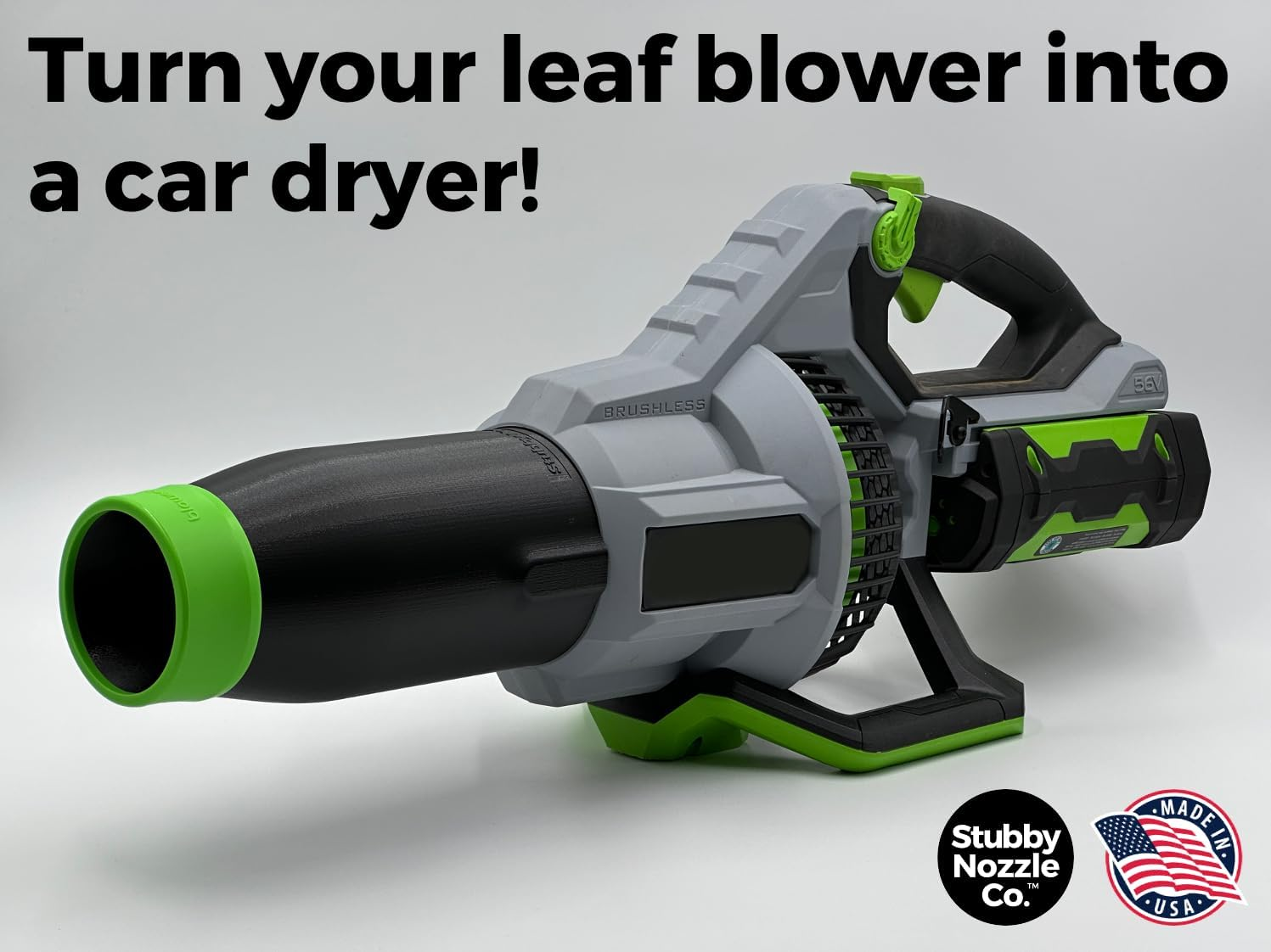 Car Drying for EGO Leaf Blowers (530, 575, 580, 615, 650, 670, and 765 Models),Black Green image number 6