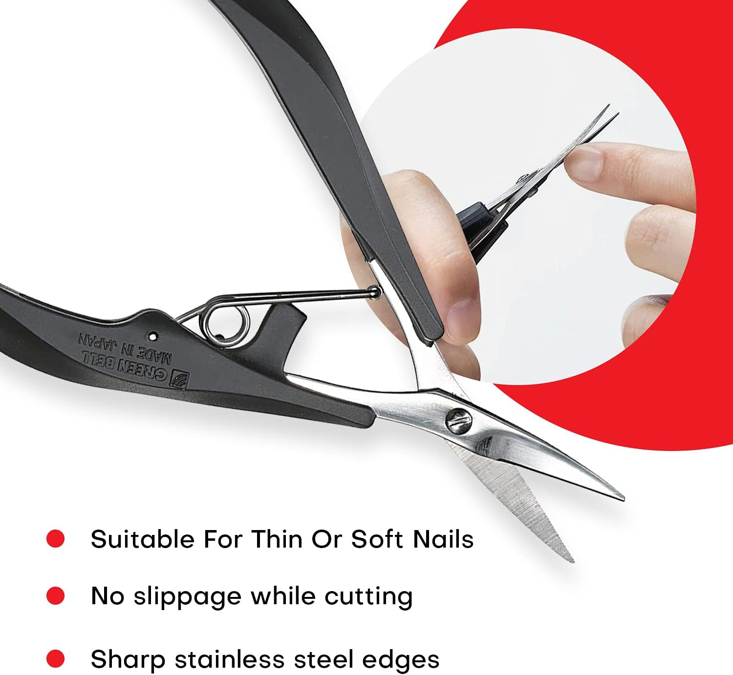 Seki Edge Stainless Steel Nail Scissors (SS-205) image number 1