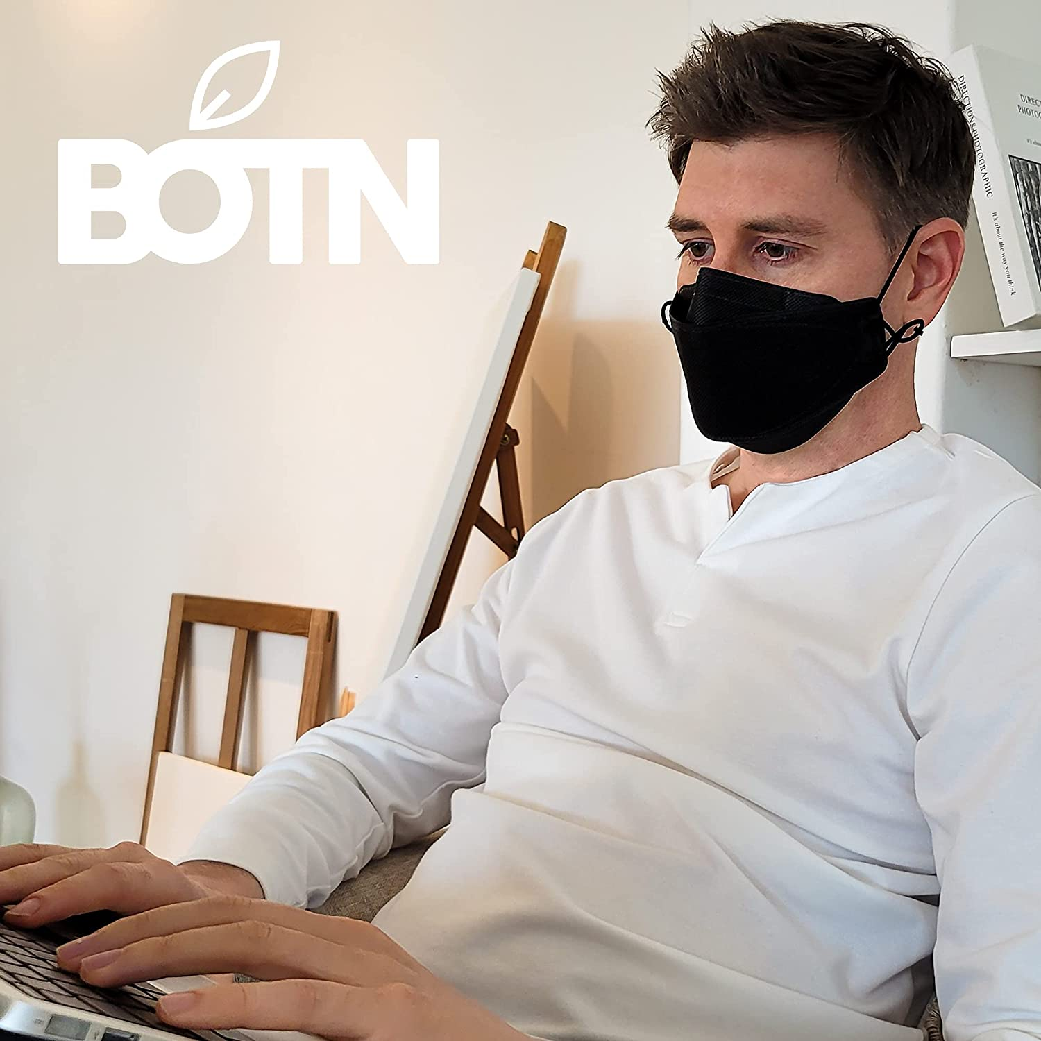 BOTN X-Large 10Pack KF94 Adult Protection and Safety Mask, Adjustable Strap and Domestic, Face-Comfortable 3D Design image number 4