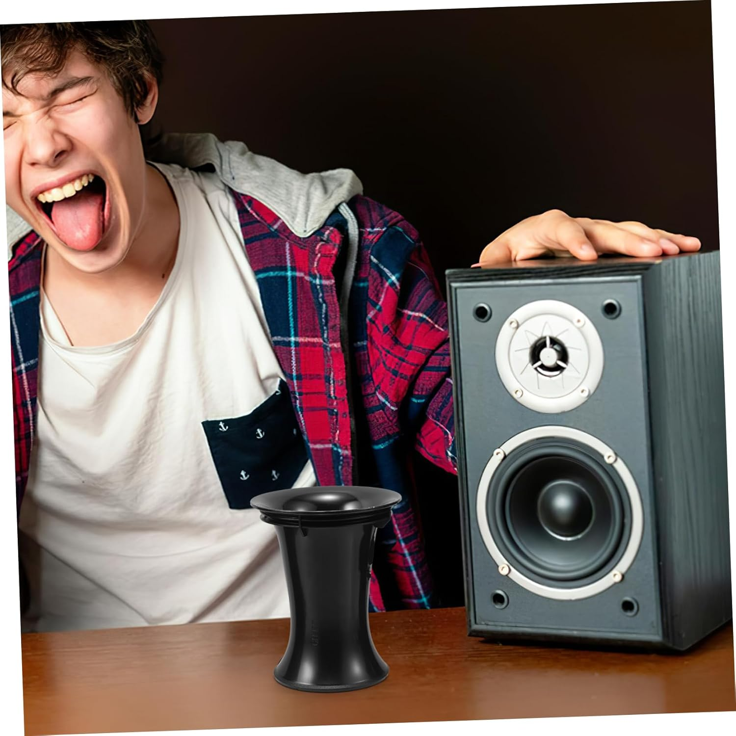 Yardenfun 4Pcs Subwoofer Air Vent Speaker Voice Outlet Parts DIY Subwoofer Kits Enhance Audio Clarity Easy to Install image number 4