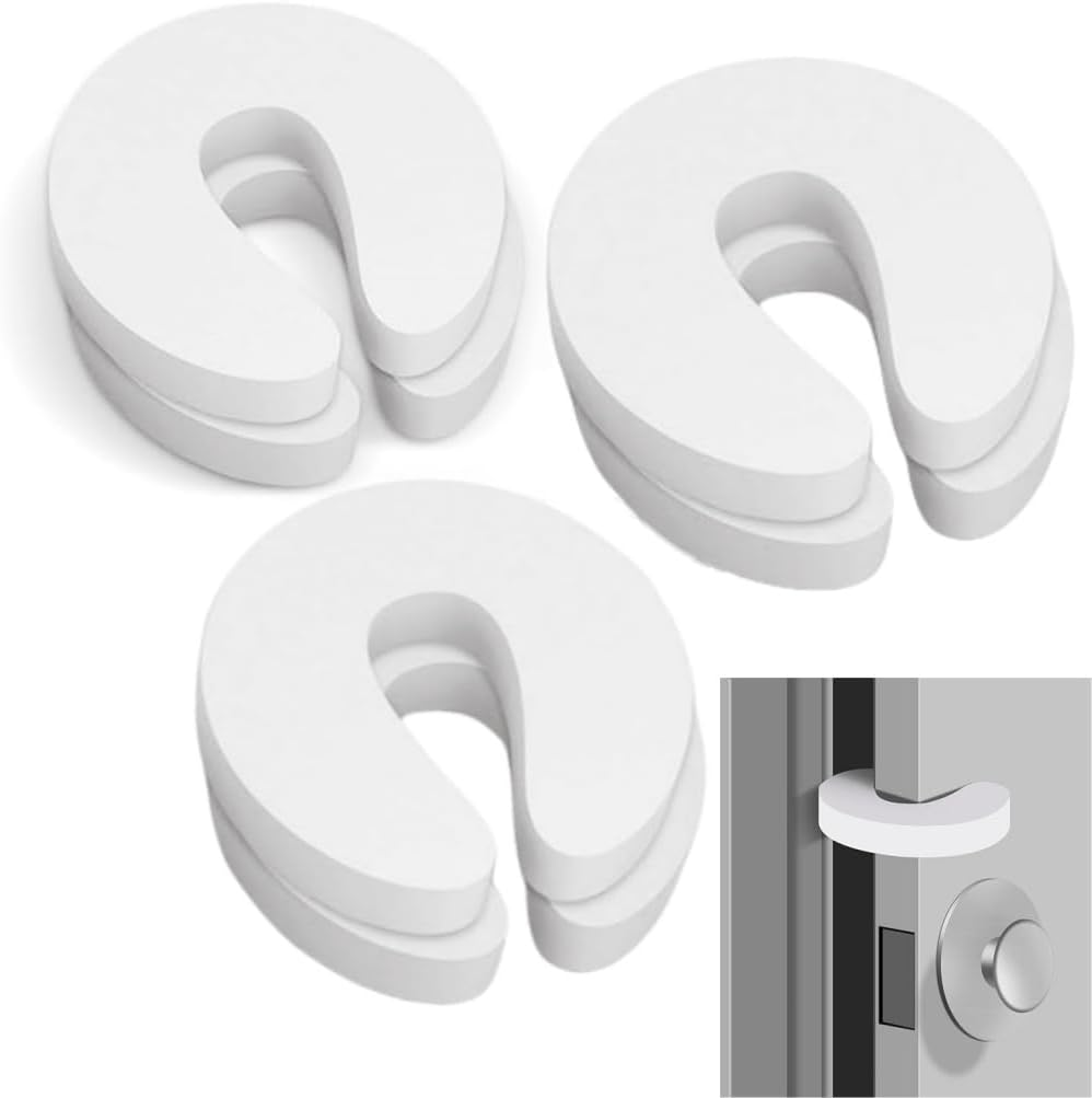 6Pcs Door Pinch Guard,Door Slam Stopper,Soft Foam Door Slam Stopper Safety,Finger Protectors, Made of Soft Foam to Keep Door Open,Prevent Finger Pinch Injury, Baby Safety Finger Guards image number 5