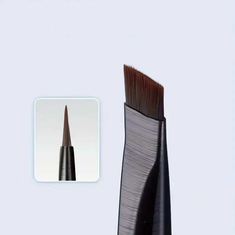 CJESLNA Fine Angled Eyeliner Brushes, Eye Liner Brush, Fine Angled Eyeliner Eyebrow Concealer Brushes,Ultra Thin Slanted Flat Angle for Beauty Cosmetic Tool (BLACK) image number 3