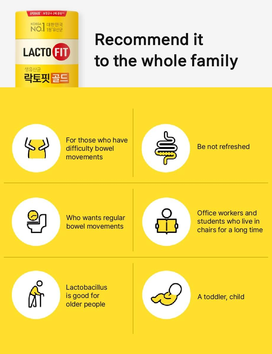 FARMER QUEEN [CKD] Lacto-Fit Gold 3 Pack (2,000Mg X 150 Sticks) Synbiotics Good for Gut Health 1Billion CFU Probiotics & Prebiotics Supplement image number 3