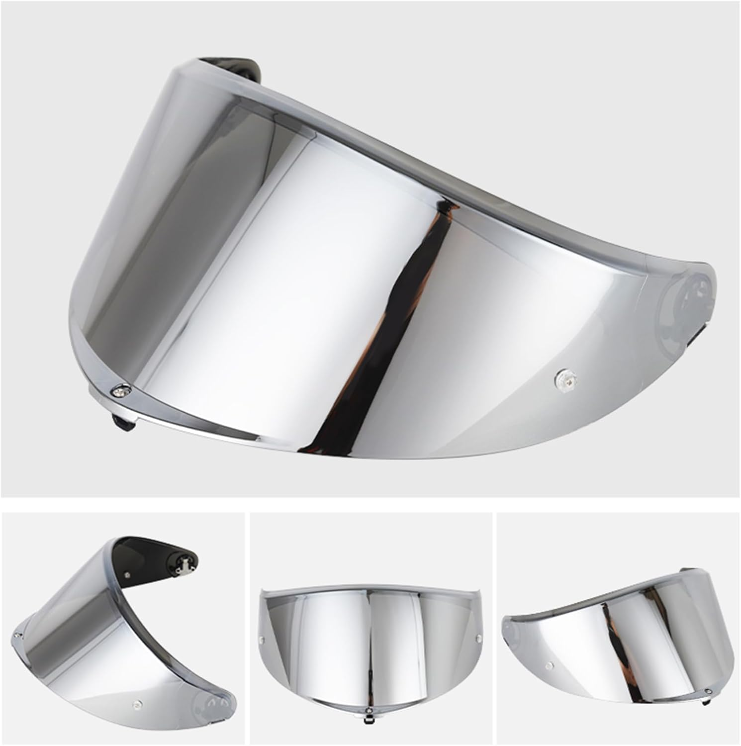 LAPOOH Helmet Visor Replacement for AGV K6 K6S Full Face Helmet Shield Motorcycle Helmet Lens, Silver - Silver image number 6