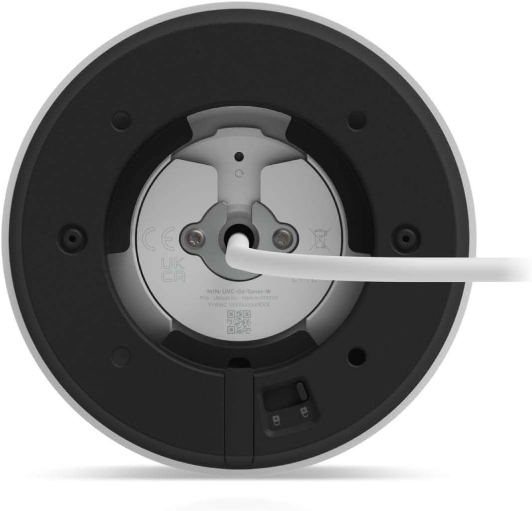 Ubiquiti Unifi G6 Turret White Surveillance Camera, 4K Resolution, 109.9&deg; FOV, 30M IR Night Vision, AI Smart Detections, Tamper-Resistant, Microphone, All-Weather, IP66 Outdoor Ready image number 4